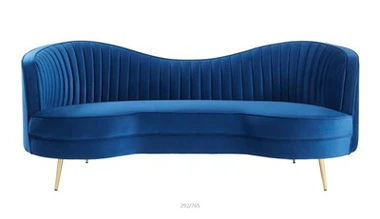 3 Seater Blue Sofa