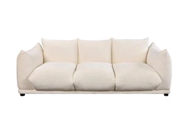 White Bread 3 Seater Sofa
