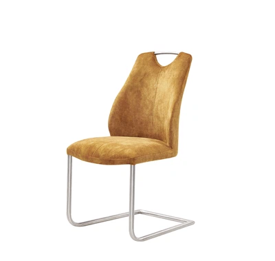 Without Armrest Yellow Dining Chair