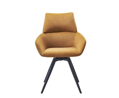360 Degree Turntable Yellow Dining Chair